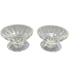 Two 2 Vintage Sherbert/Ice Cream Dessert Bowl 2.25" Glass Fancy